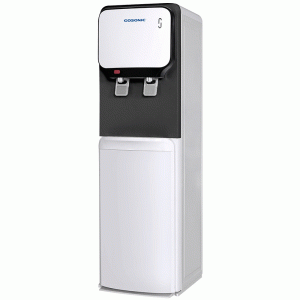 آبسردکن یخچال دار ایستاده گوسونیک مدل GWD-523 عرضه شده در زیو مارکت جوانرود با سه خروجی آب و طراحی مدرن