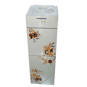 آبسردکن یخچال دار ایستاده گوسونیک مدل GWD-524 عرضه شده در زیو مارکت جوانرود با سه خروجی آب و طراحی مدرن