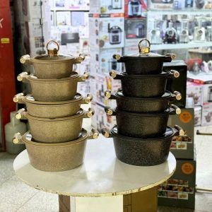سرویس قابلمه ۱۰ پارچه زیو مدل ZCS-8520