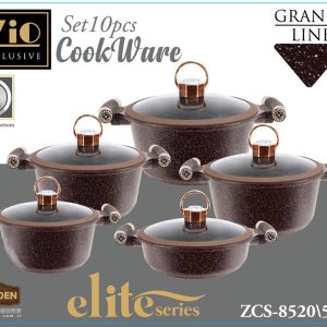 سرویس قابلمه ۱۰ پارچه زیو مدل ZCS-8520