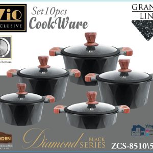سرویس قابلمه ۱۰ پارچه زیو مدل ZCS-8510