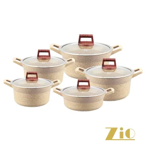 سرویس قابلمه ۱۰ پارچه زیو مدل Zio-7160