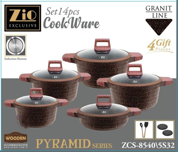 سرویس قابلمه ۱۰ پارچه زیو مدل ZCS-8540 - تصویر 4