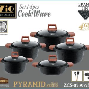 سرویس قابلمه ۱۰ پارچه زیو مدل ZCS-8530