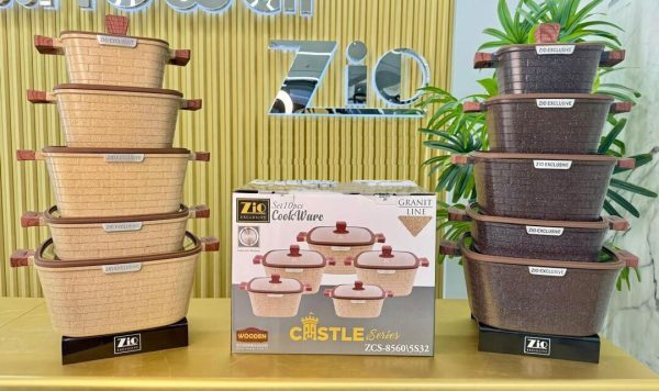 سرویس قابلمه مربع زیو مدل ZCS‑8550 - تصویر 2