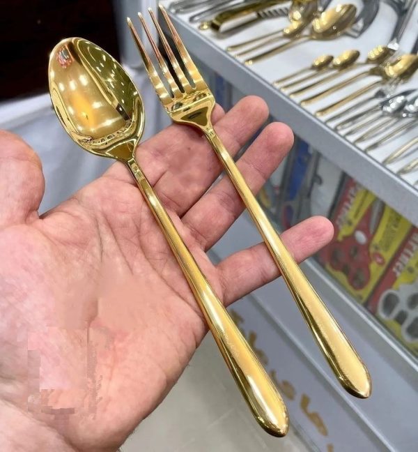 سرویس قاشق چنگال یونیک طرح دونا ۲۴ نفره ۱۲۰ پارچه - تصویر 3