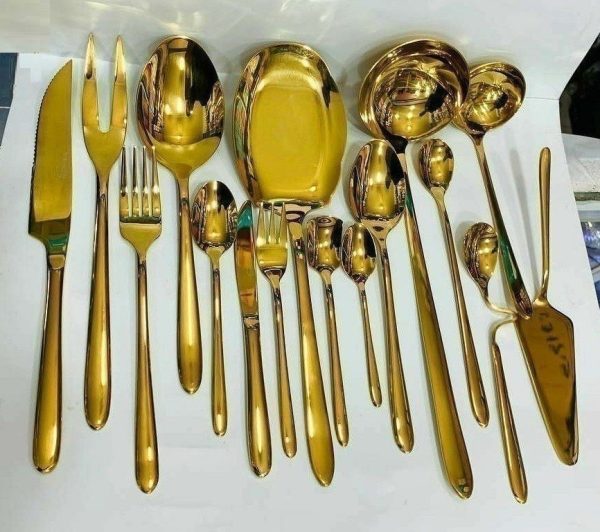 سرویس قاشق چنگال یونیک طرح دونا ۲۴ نفره ۱۲۰ پارچه