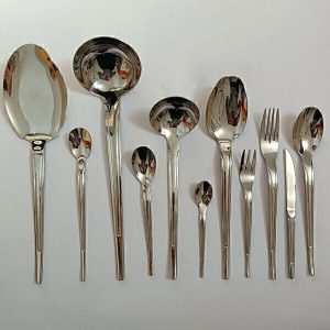 سرویس ۲۴ نفره قاشق و چنگال یونیک مدل ناپولی (دهنه اروپایی)