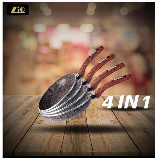 سرویس ماهیتابه گرانیتی 4 عددی مدل 8115 زیو / ZIO Z-8115 - تصویر 4