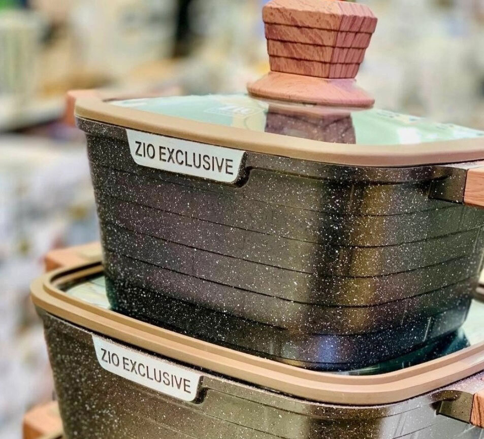 سرویس قابلمه 10 پارچه برند زیو طرح آجری مدل Zio ZCS-8560 - تصویر 4