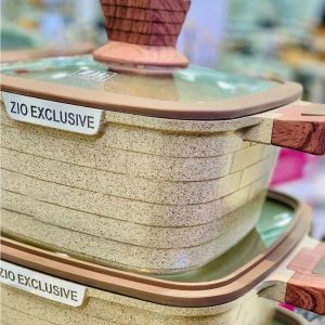 سرویس قابلمه 10 پارچه برند زیو طرح آجری مدل Zio ZCS-8560