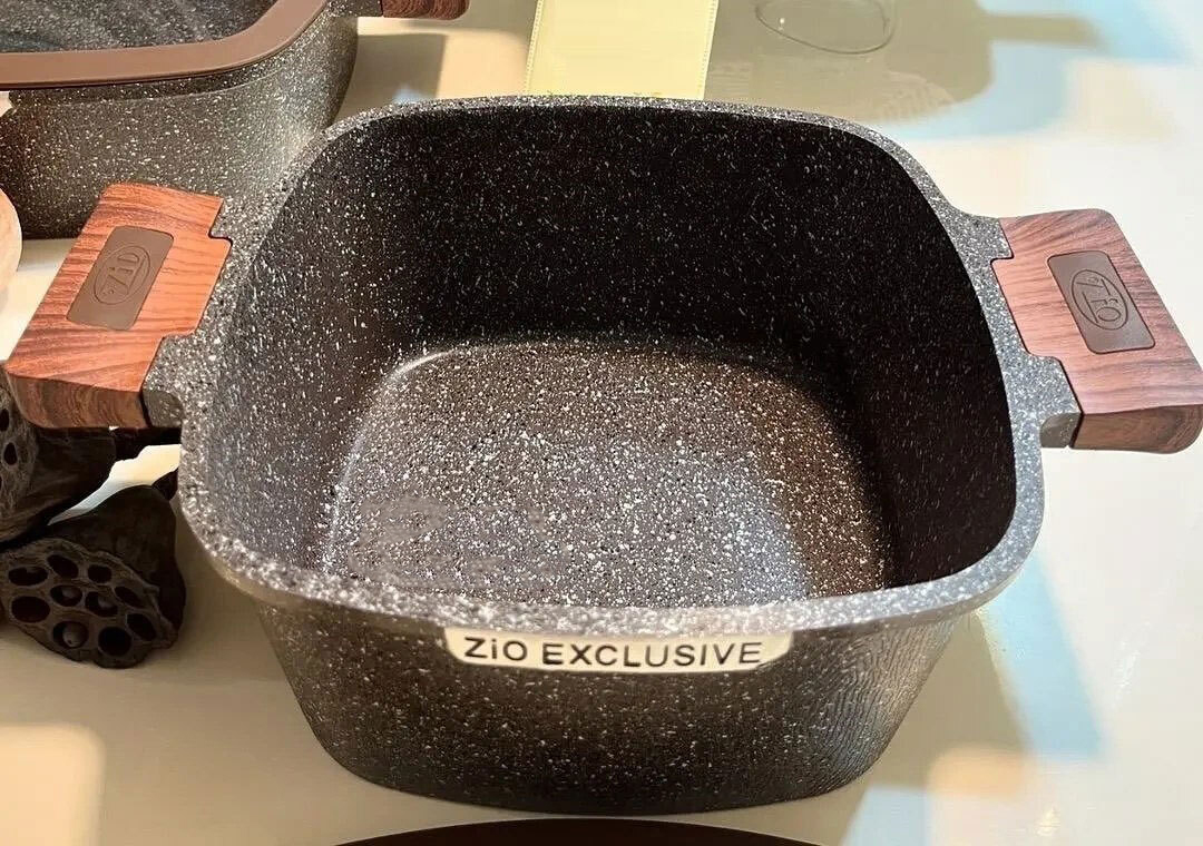 سرویس قابلمه 10 پارچه گرانیتی مربعی زیو مدل Zio ZCS-8300 - تصویر 4