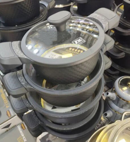 سرویس قابلمه ۱۰ پارچه زیو سری ارکیده مدل Zio ZCS-8640-5S32 - تصویر 2