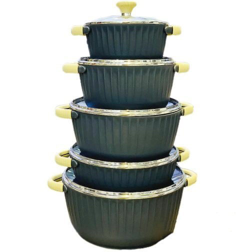 سرویس قابلمه ۱۰ پارچه زیو مدل ZCS-8590 - تصویر 6