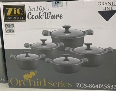 سرویس قابلمه ۱۰ پارچه زیو سری ارکیده مدل Zio ZCS-8640-5S32 - تصویر 5