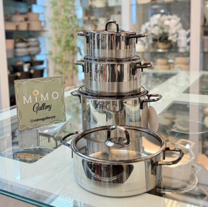 سرویس قابلمه استیل ۸ پارچه زیو مدل Zio 1378/4s26 - تصویر 5