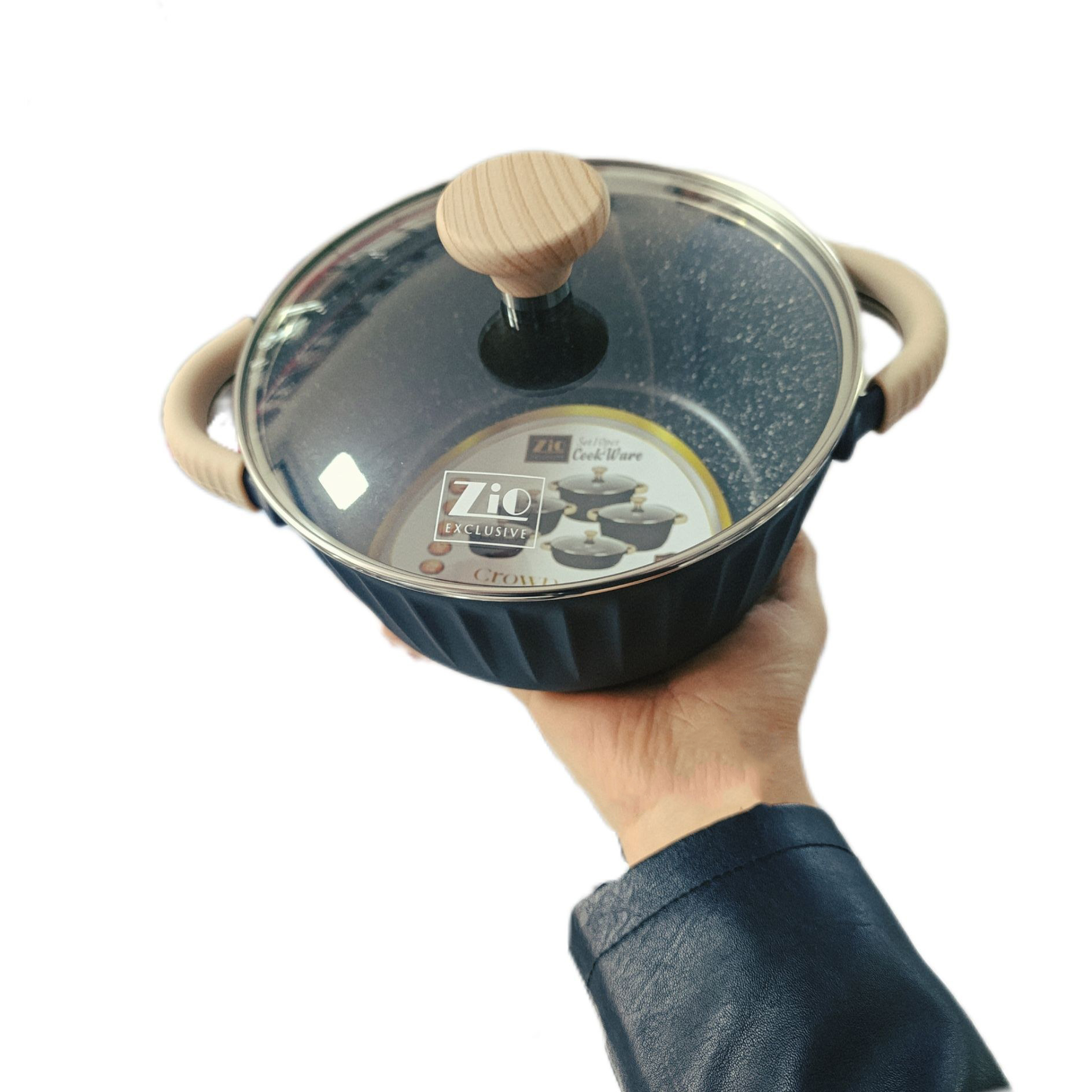 سرویس قابلمه ۱۰ پارچه زیو مدل ZCS-8590 - تصویر 5